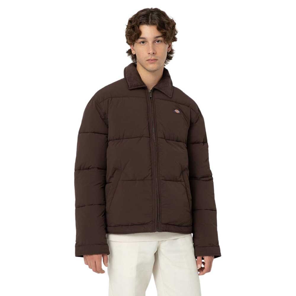 Dickies Eisenhower Puffer Jacket - Brown Jackets Dickies 