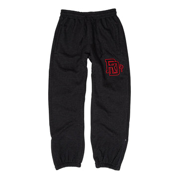 RDS Twill Monogram Sweatpant - Charcoal/Red Bottoms RDS 