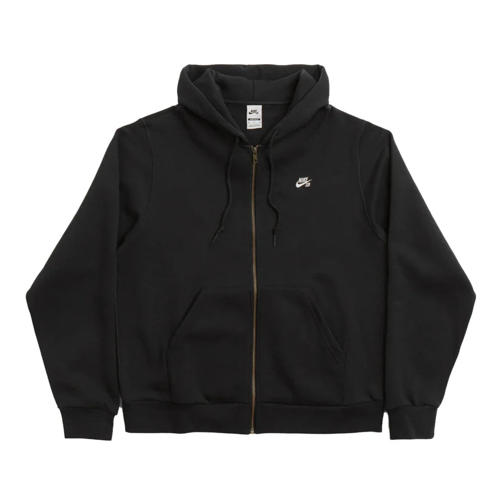 Nike SB Embroidered Zip Hoodie - Black Hoodies + Crewnecks Sk8 Skates 