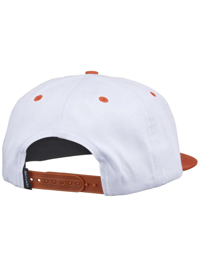 Venture Heritage Snapback - White/Burnt Orange Hats Venture 