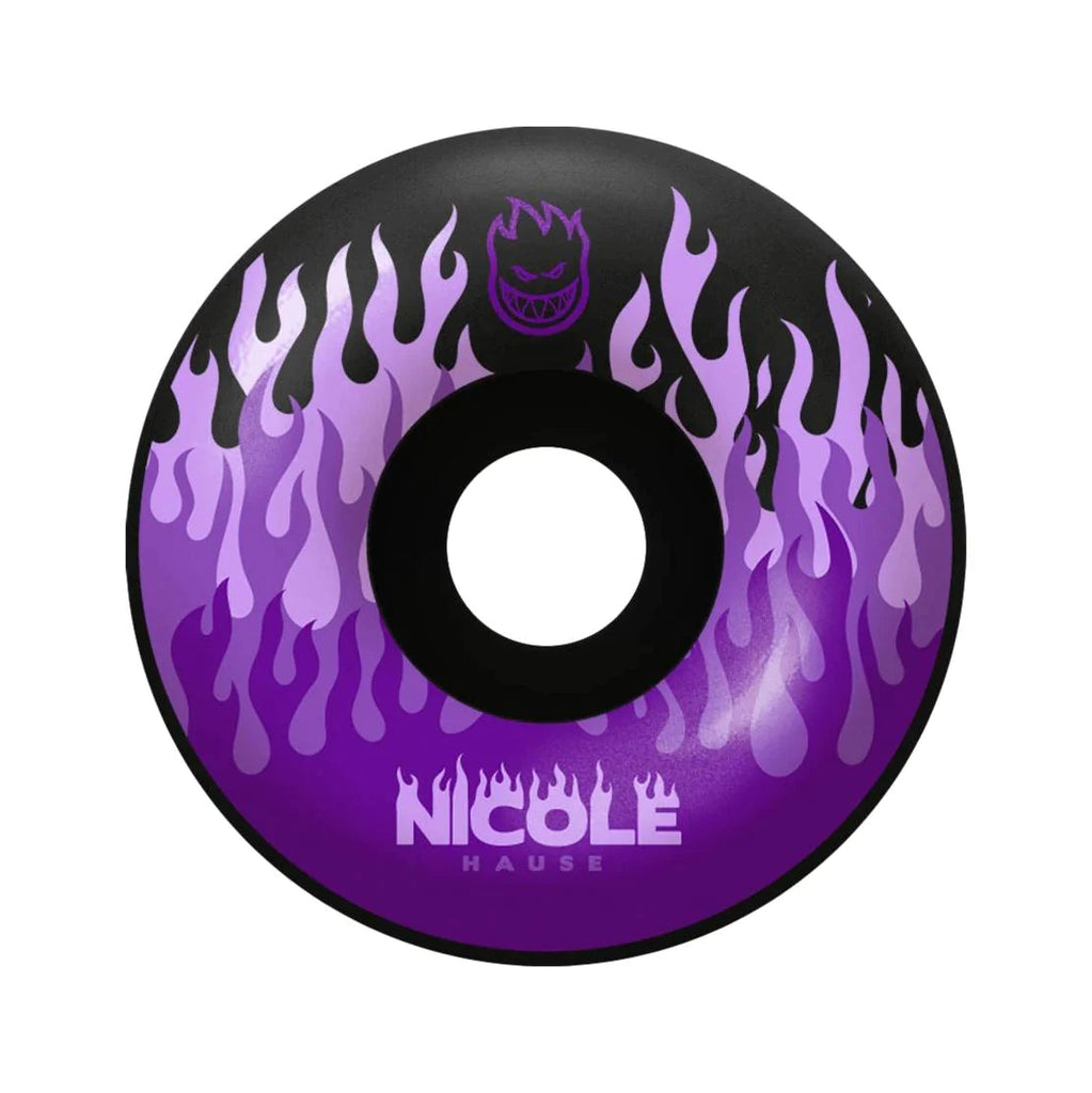Spitfire F4 Nicole Kitted Radial Wheel 99A 56mm - Black Wheels Spitfire 