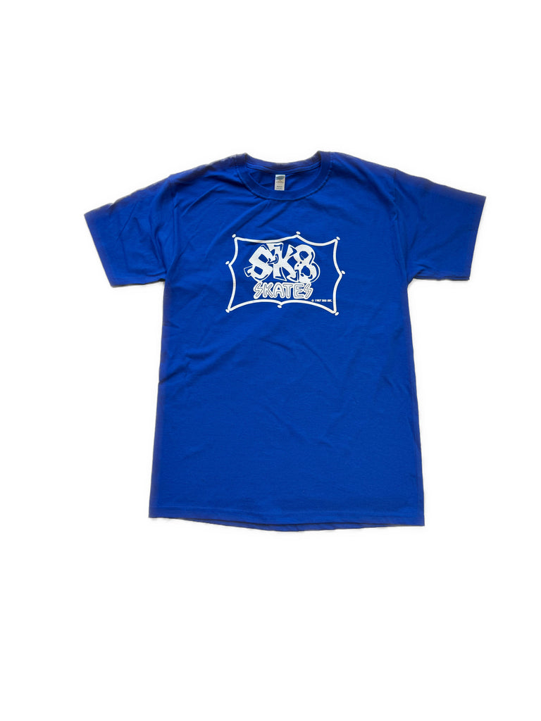 Sk8 Skates OG Logo T-shirt - Royal Blue/White T-Shirts + Longsleeves Sk8 Skates 