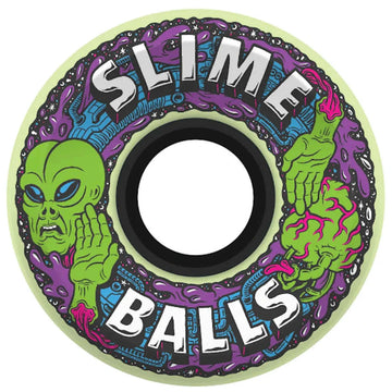 Slime Balls Alien OG Slime GITD Wheel 78A 60mm Wheels Slime Balls 