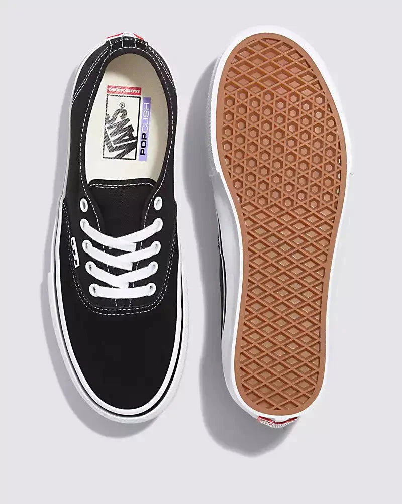 Vans Skate Authentic Shoe - Black/White Men's Shoes Vans 