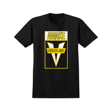 Venture Awake T-shirt - Black/Yellow T-Shirts + Longsleeves Venture 
