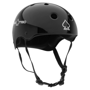 Pro Tec Classic Skate Helmet Helmets & Safety Gear Pro-Tec Gloss Black X Small 