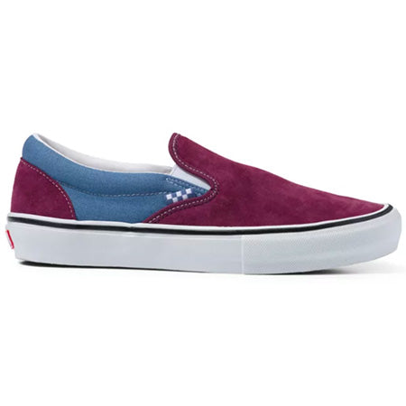 Vans Skate Slip-on Shoes - Moonlight Blue/Mauve Wine Men's Shoes Vans 