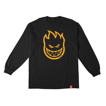 Spitfire Bighead Long Sleeve Shirt - Black/Gold T-Shirts + Longsleeves Spitfire 