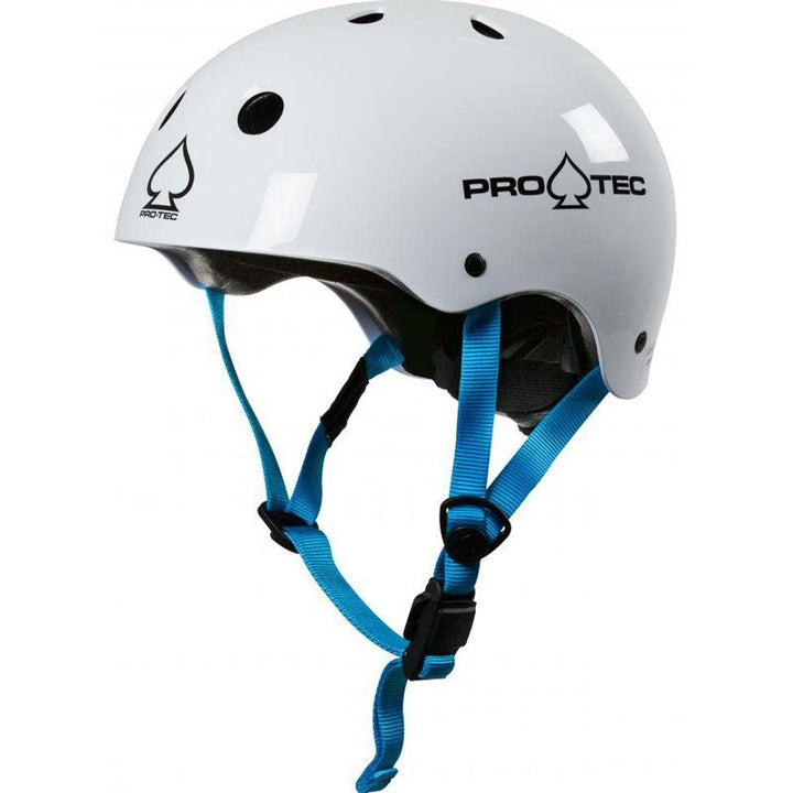 Pro Tec Junior Classic Certified Helmet Helmets & Safety Gear Pro-Tec Gloss White YS 