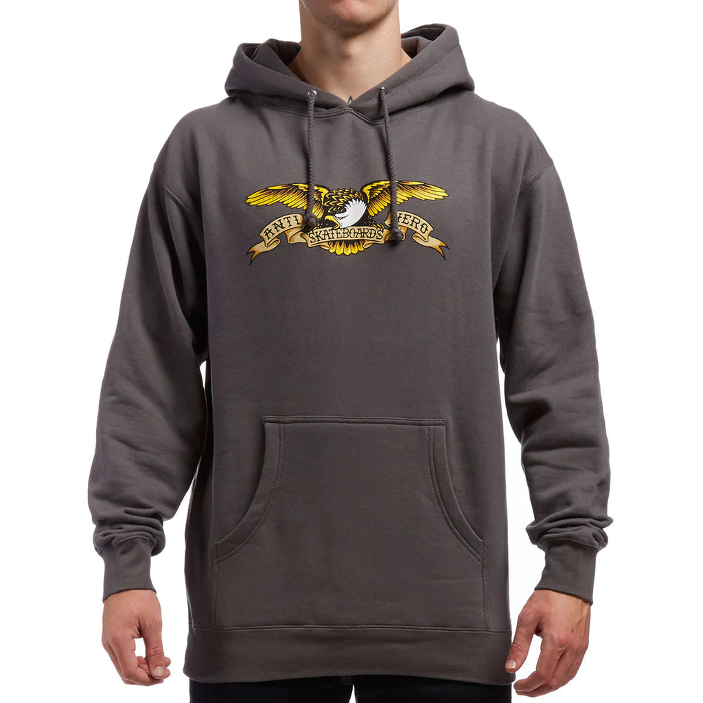 Antihero Eagle Hoodie - Charcoal Hoodies + Crewnecks Antihero 