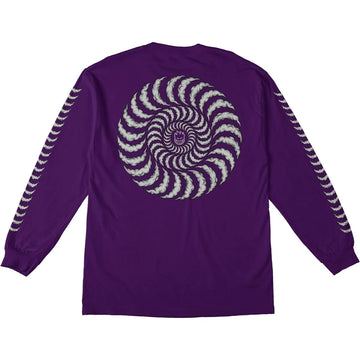 Spitfire Smoke Classic Sleeve L/S Tee - Purple T-Shirts + Longsleeves Spitfire 