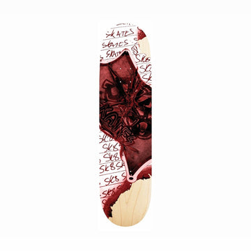 Sk8 Skates Burn Deck - Red Deck Sk8 Skates 