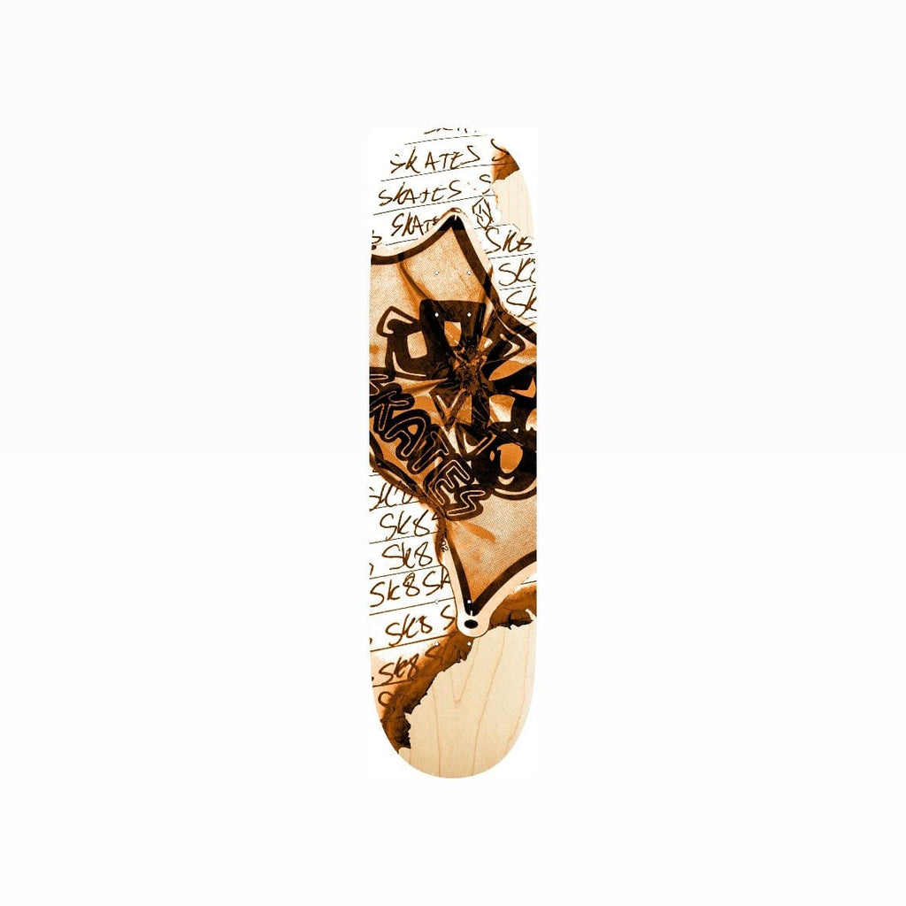 Sk8 Skates Burn Deck - Brass Sk8 Skates 