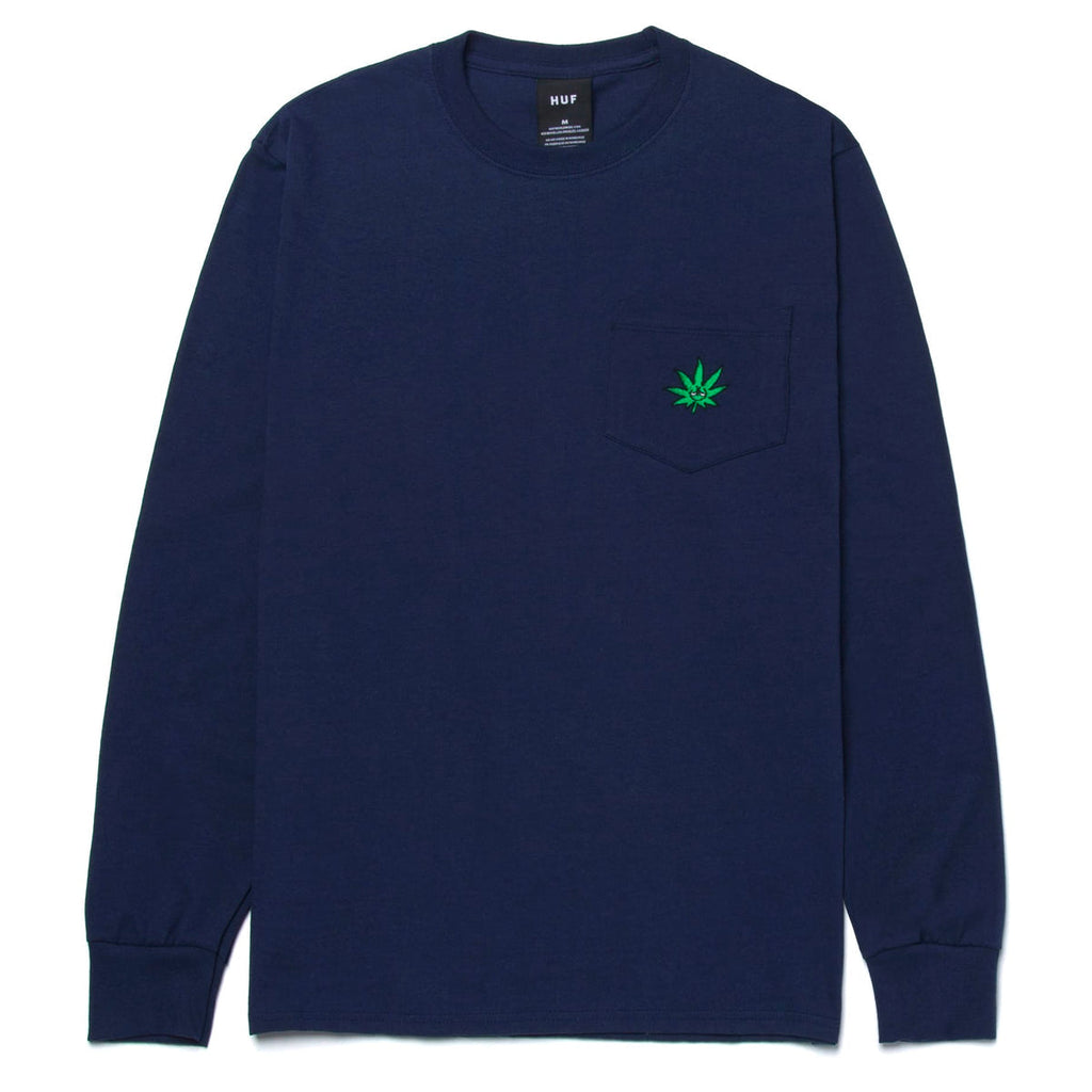 HUF Green Buddy Longsleeve Pocket Tee T-Shirts + Longsleeves HUF 