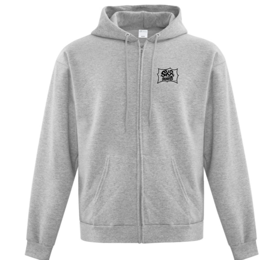 Sk8 Skates Zip-Up Hoodie Unclassified Sk8 Skates Grey/Black Small