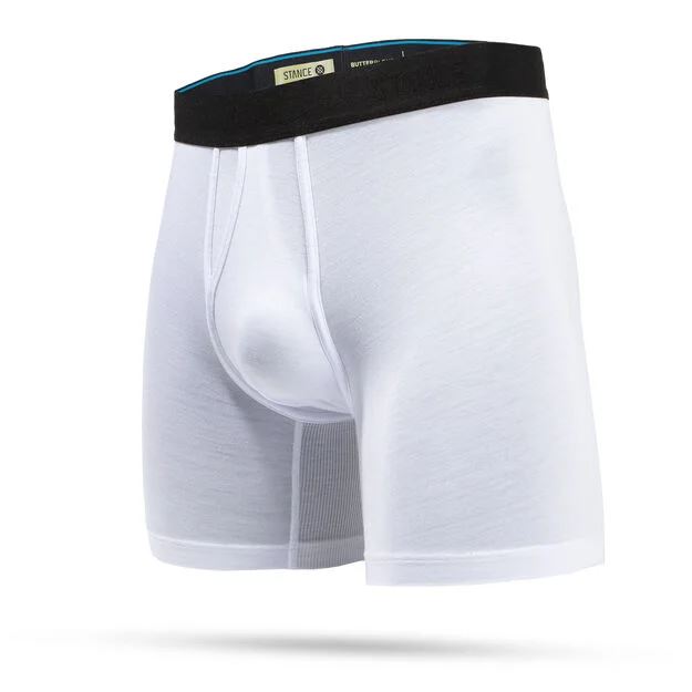 Stance Regulation Butter Blend Boxer Brief Underwear Bottoms Stance White Medium 