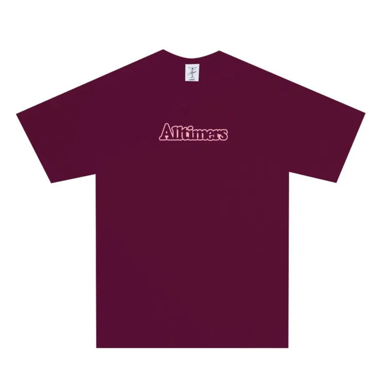 Alltimers Broadway T-shirt- Maroon T-Shirts + Longsleeves Alltimers 