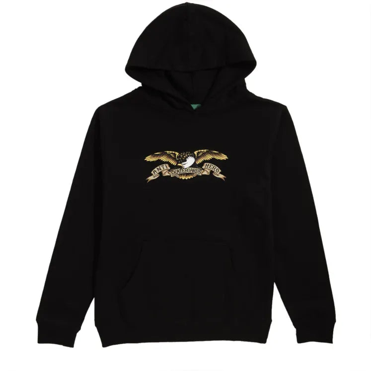 Antihero Eagle Hoodie - Black Hoodies + Crewnecks Antihero 