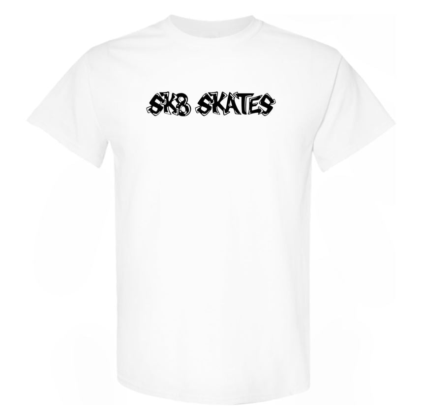 Sk8 Skates Bubbletext T-shirts T-Shirts + Longsleeves Sk8 Skates White Small 