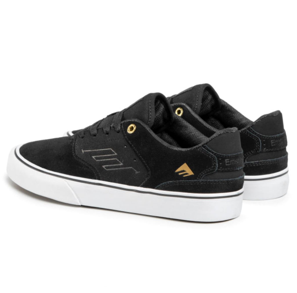 Emerica The Low Vulc - Black/Gold/White Men's Shoes Emerica 