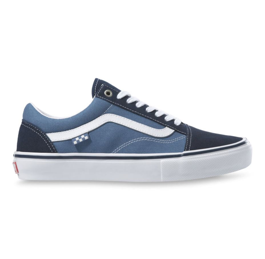 Vans Skate Old Skool Shoes - Navy/White Men's Shoes Vans 