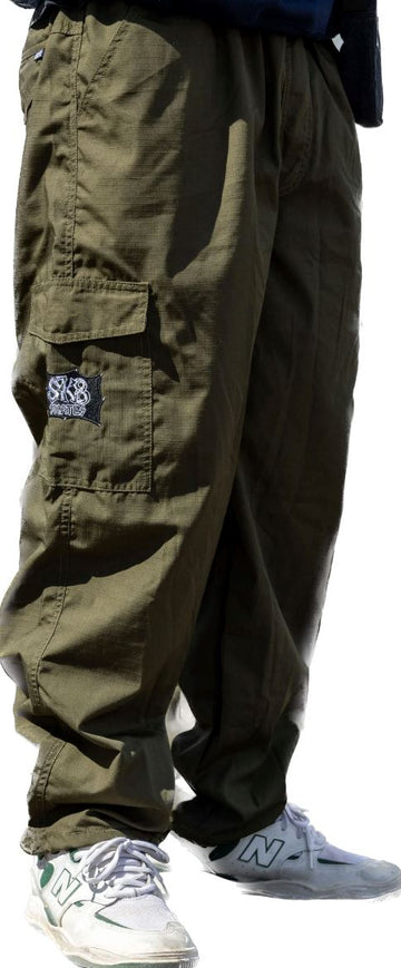 Sk8 Skates Televistar Cargo Pant - Dark Green Bottoms Sk8 Skates 