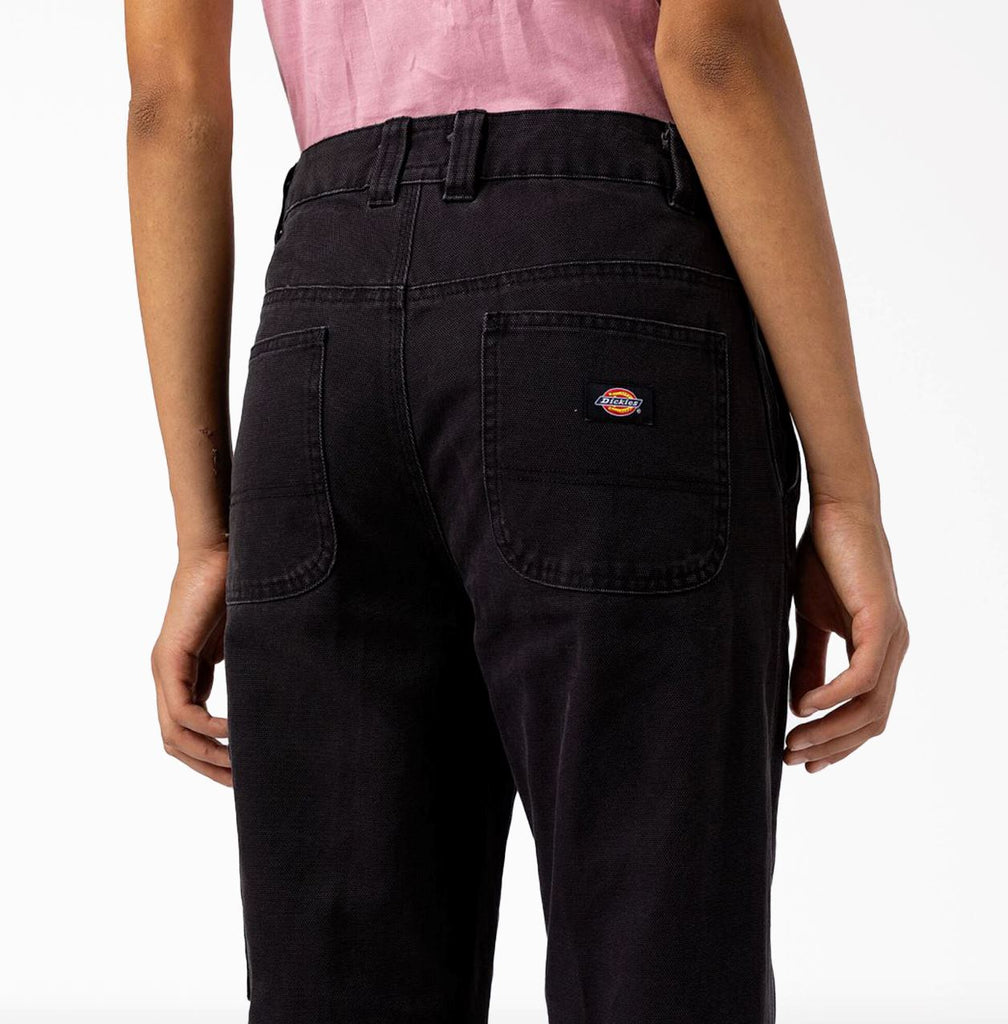 Dickies Women's Duck Canvas Pant - Stonewashed Black Women's Bottoms Dickies 