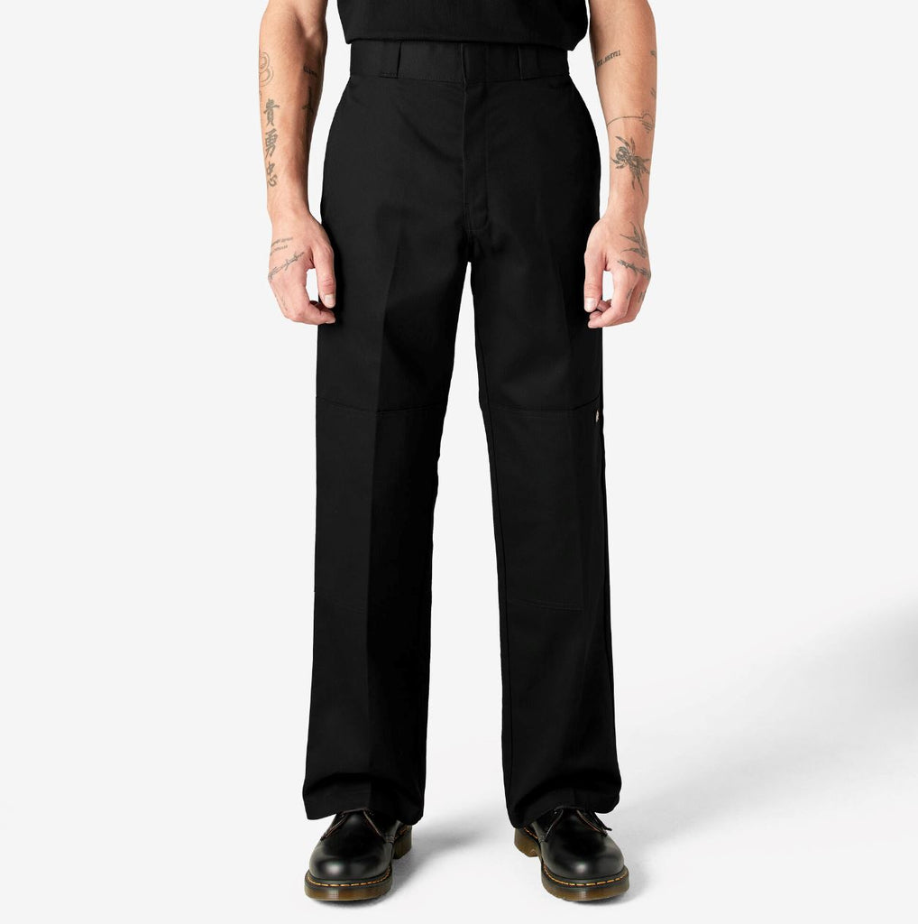 Dickies Loose Fit Double Knee Work Pant - Black Bottoms Dickies 