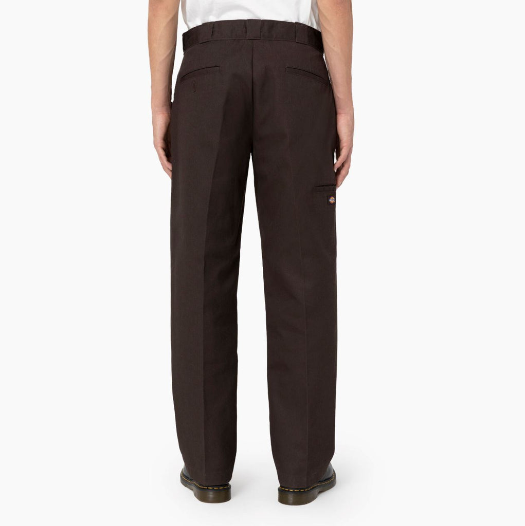 Dickies Loose Fit Double Knee Work Pant - Dark Brown Bottoms Dickies 