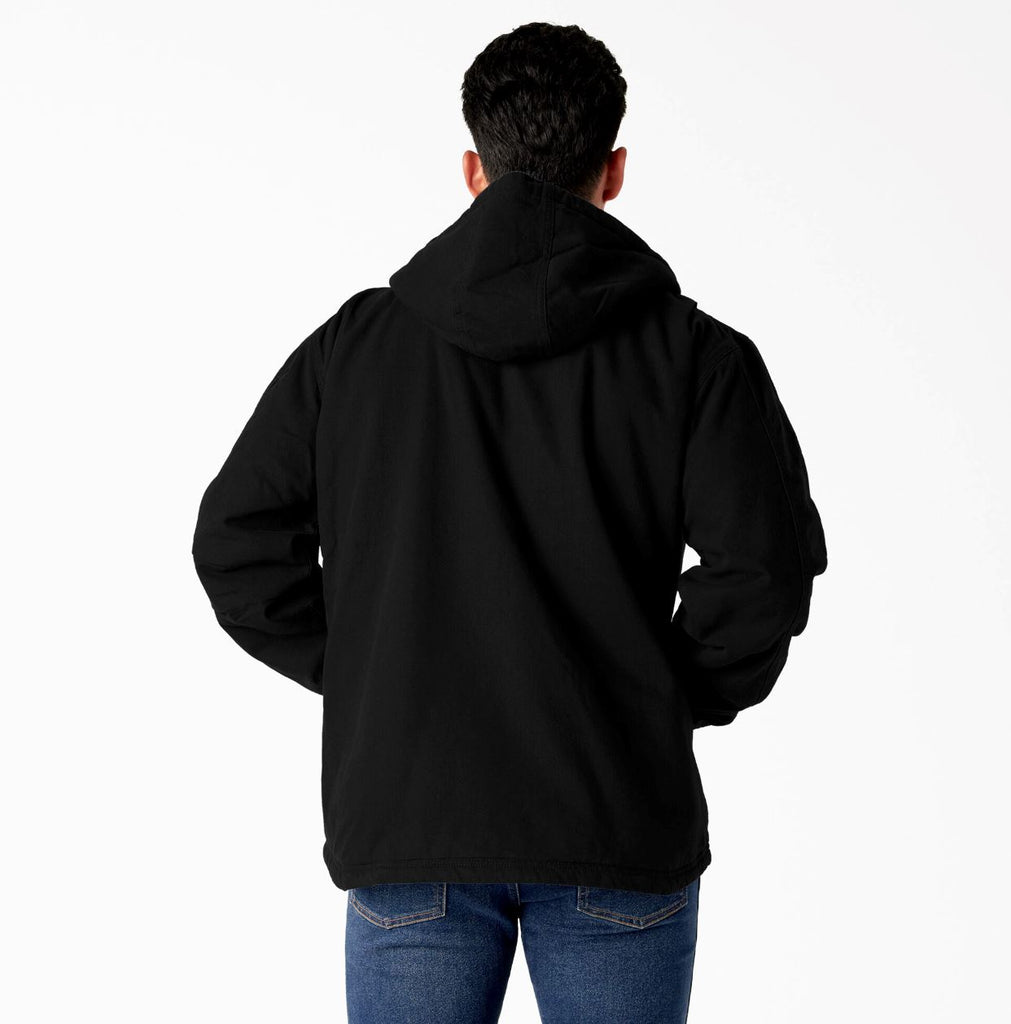Dickies High Pile Hooded Jacket - Black Jackets Dickies 