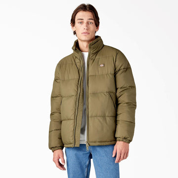 Dickies Waldenburg Puffer Jacket - Military Green Jackets Dickies 