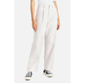 Brixton Victory Trouser Pant - Beige Gingham Women's Bottoms Brixton 