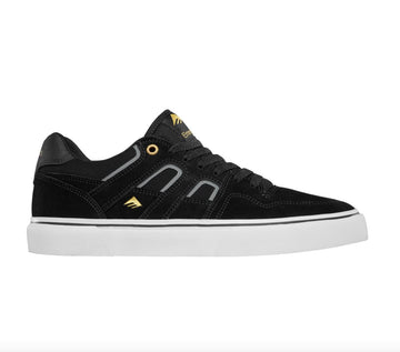 Emerica Tilt G6 Vulc Shoe - Black/White/Gold Men's Shoes Emerica 