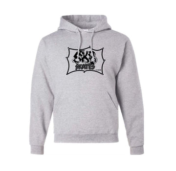 Sk8 Skates OG Logo Hoodie - Grey/Black Hoodies + Crewnecks Sk8 Skates 