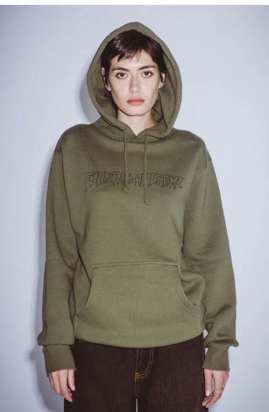 Fucking Awesome Outline Stamp Hoodie Hoodies + Crewnecks FA 