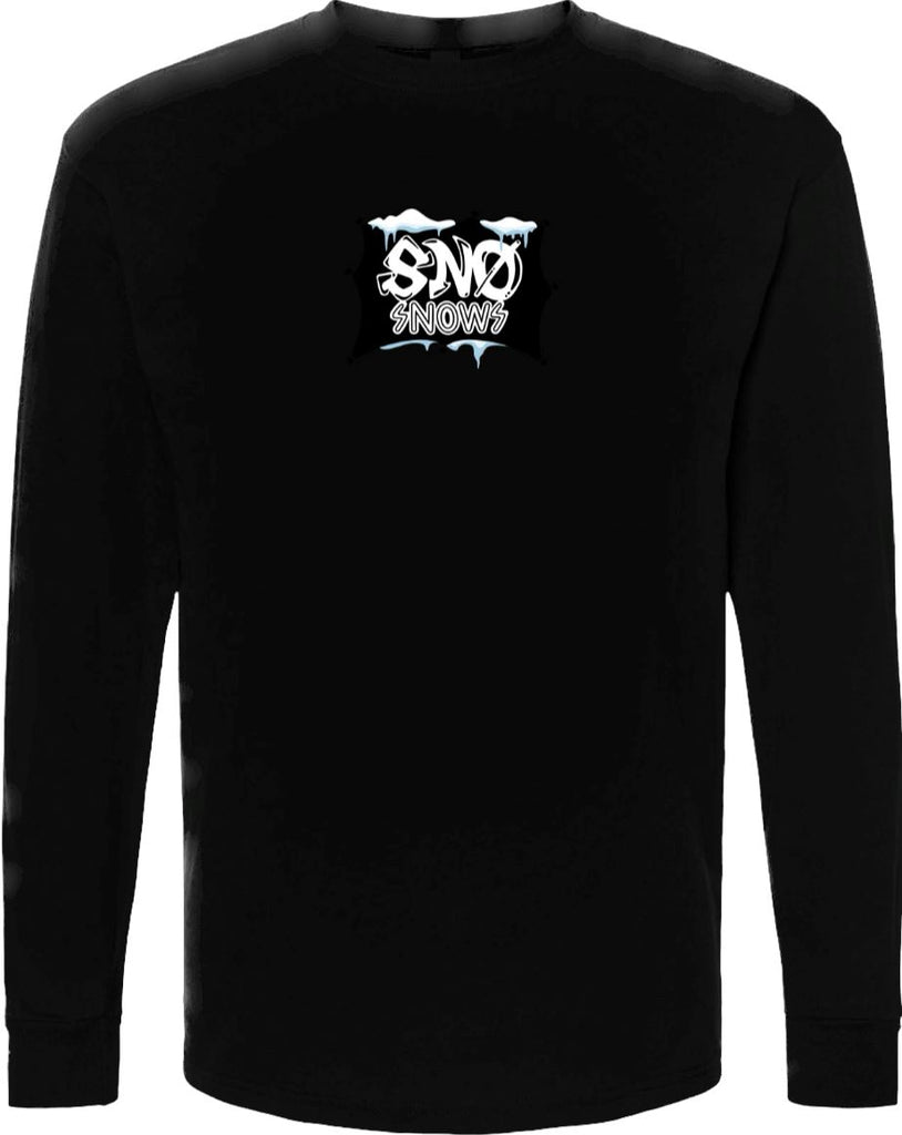 Sn0 Snows Long Sleeve Shirt - Black T-Shirts + Longsleeves Sk8 Skates 