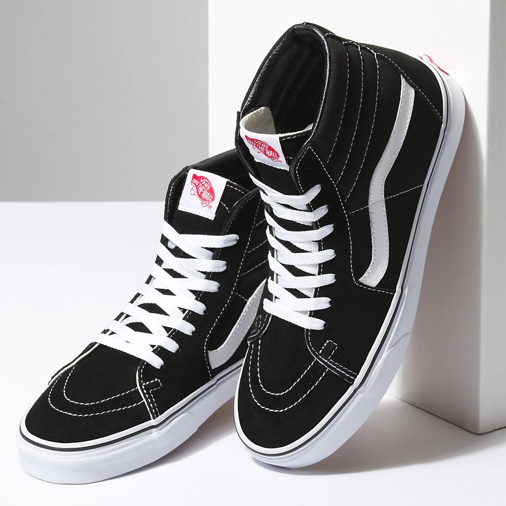 Vans Skate Sk8 Hi Shoe - Black/White Men's Shoes Vans 