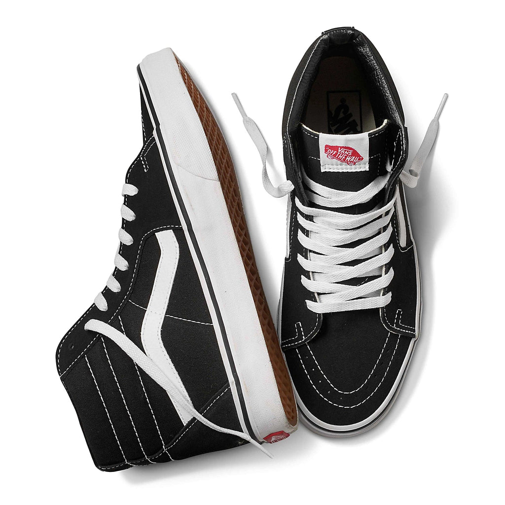 Vans Skate Sk8 Hi Shoe - Black/White Men's Shoes Vans 