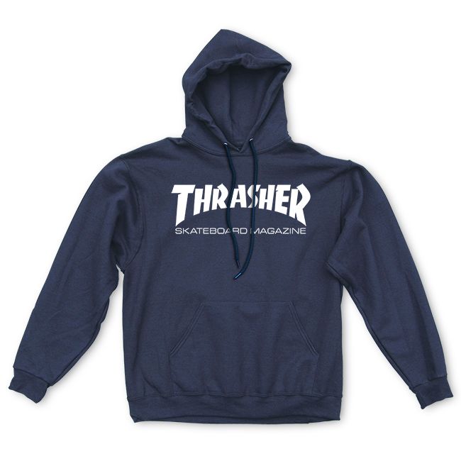 Thrasher Skate Magazine Hoodie - Navy Hoodies + Crewnecks Thrasher 