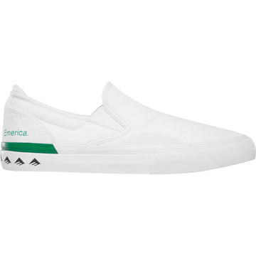 Emerica G6 Wino Slip-On Shoe - White/Green Men's Shoes Emerica 