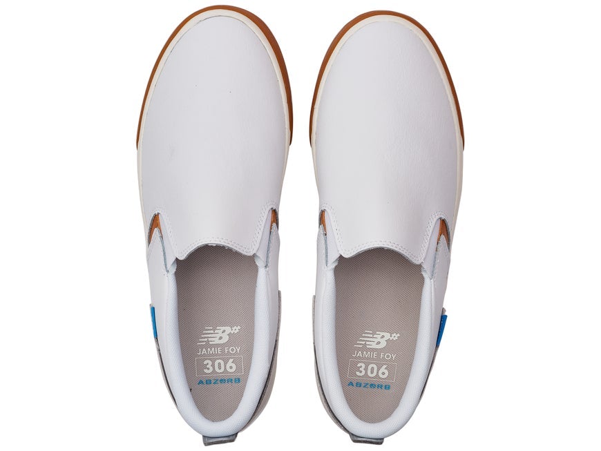 New Balance Foy 306 Laceless Shoe - Silver/White Men's Shoes New Balance 