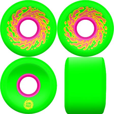 Slime Balls OG Slime Green/Pink 78A Wheel 54.5mm Wheels Slime Balls 